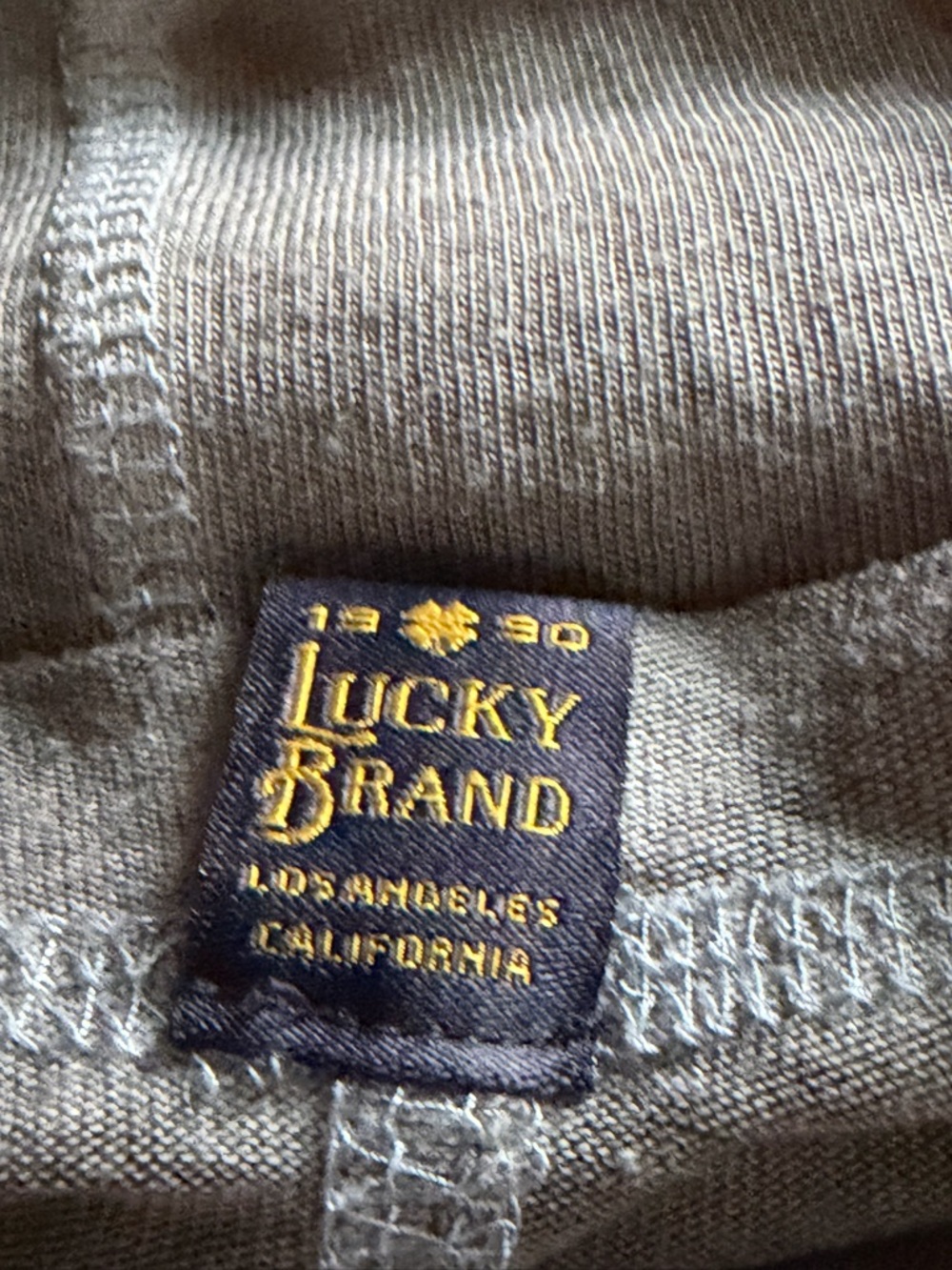 Lucky Brand Venice Burnout Lightweight Hooded Long-Sleeve Shirt - Charcoal Gray - Picture 4 of 8